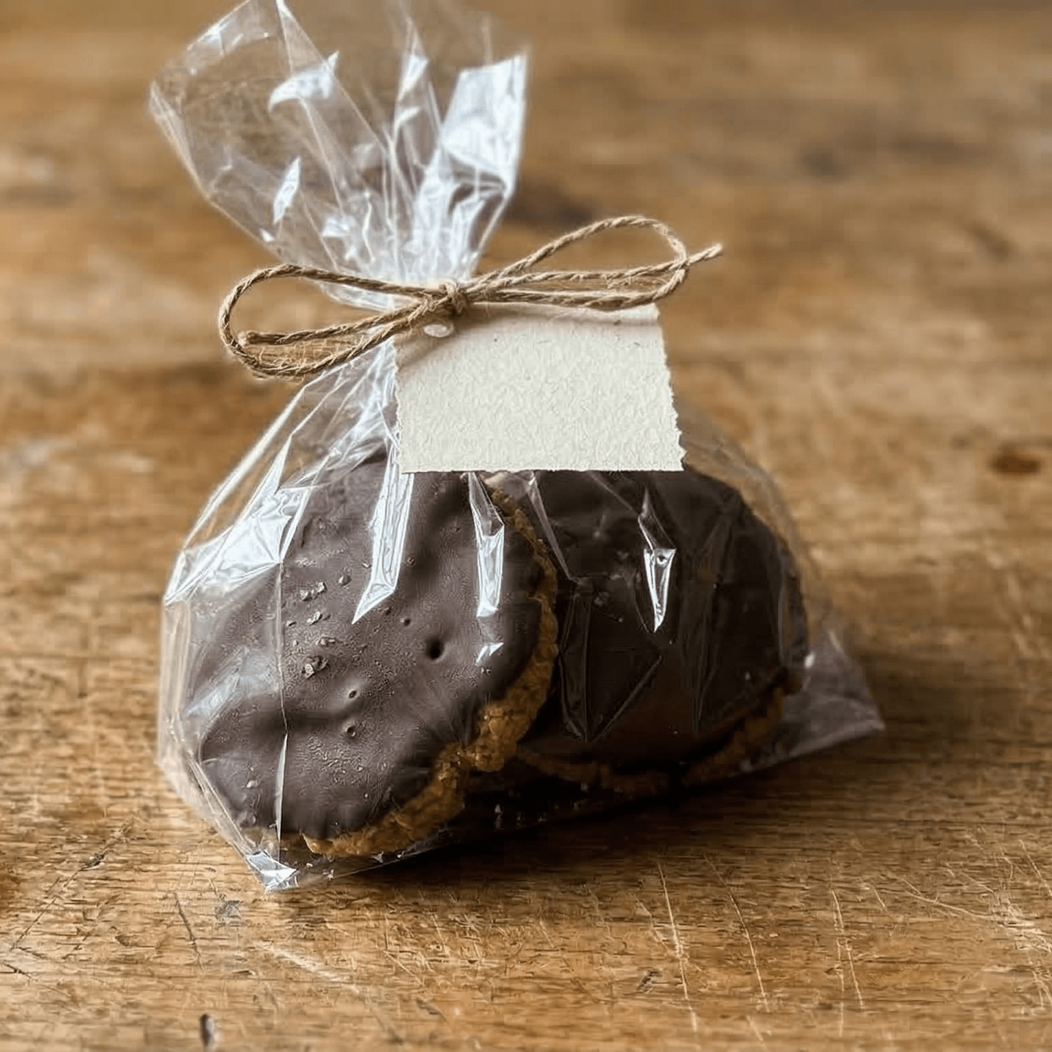 Galletas con cobertura de chocolate